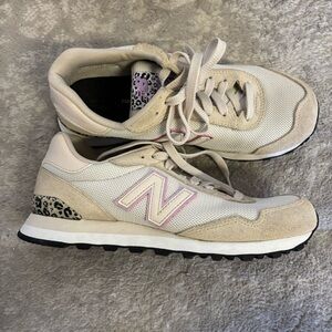 New Balance Women's Beige and Pink Sneakers